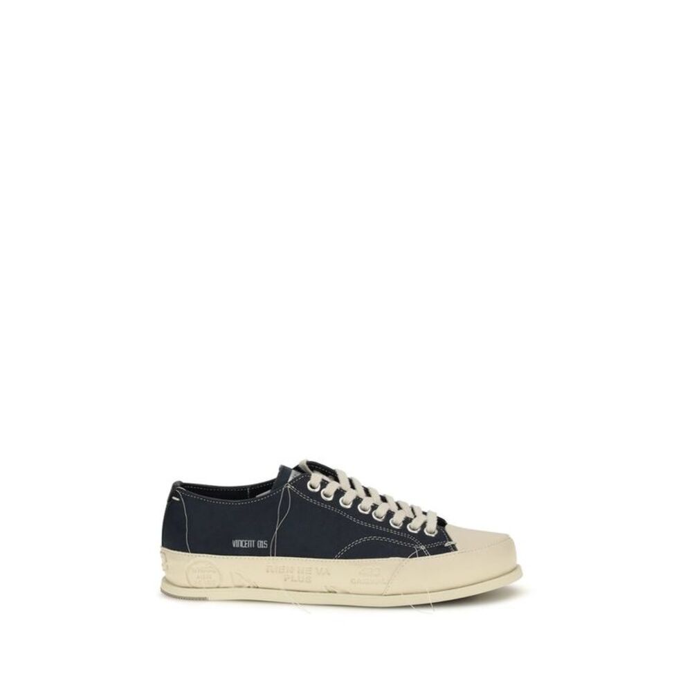 Premiata Blue Calf Leather Bos Taurus Low Top Men's Sneakers